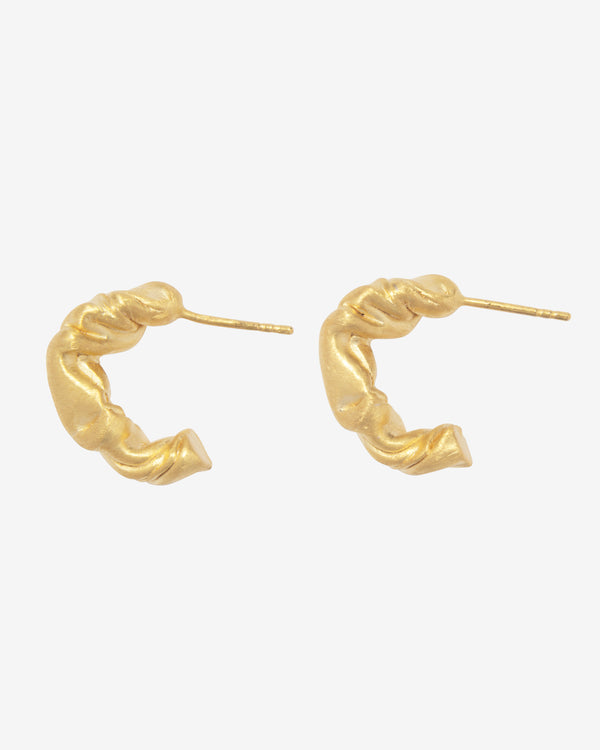 Completedworks - Women's Tumbled Hoop Earrings - (Recycled Silver)