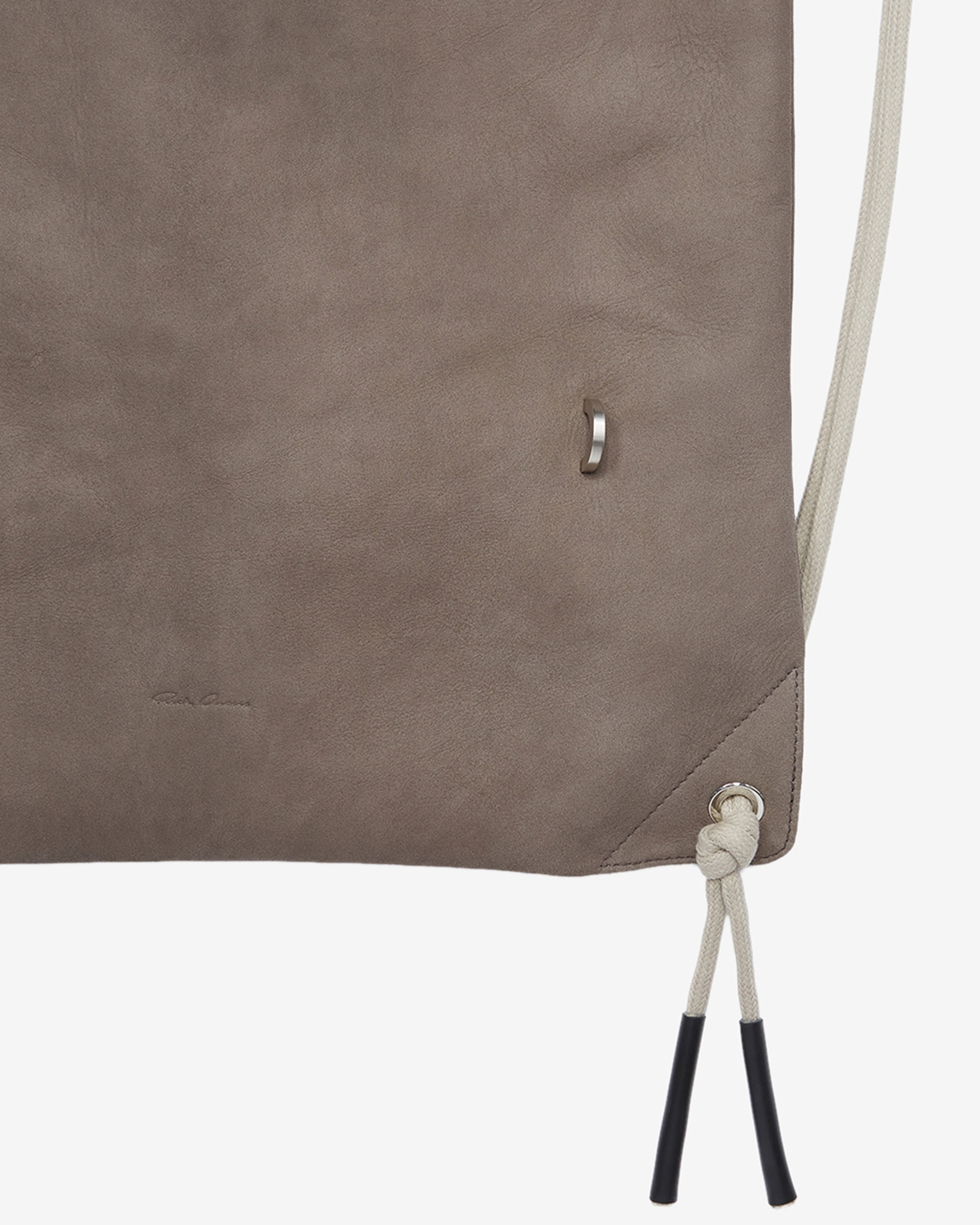Rick Owens: Men's Drawstring Backpack (Dust) | DSMNY E-SHOP