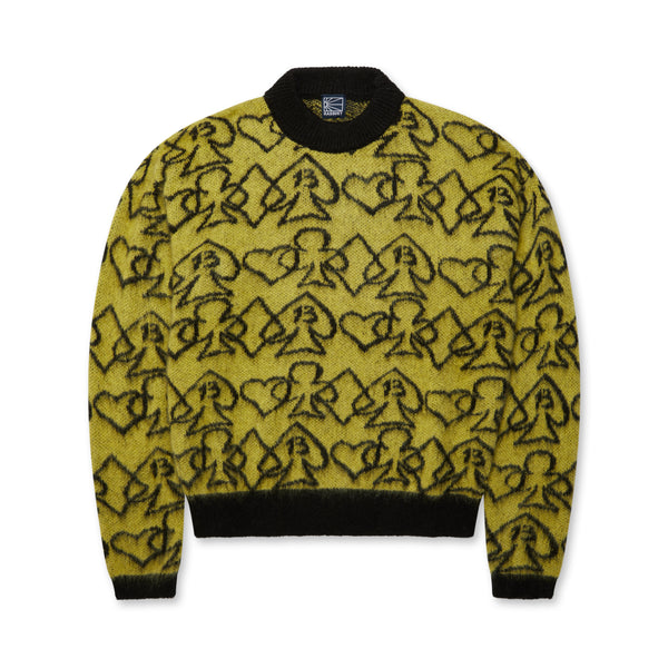 Rassvet - Men’s Card Suite Crewneck Jumper - (Yellow)