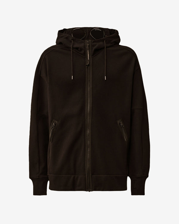 C.P. Company - Men's Diagonal Raised Fleece Goggle Sweatshirt - (Black)