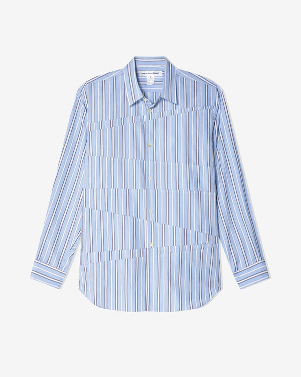 CDG Shirt - Men's Zig-Zag Striped Shirt - (Stripe)