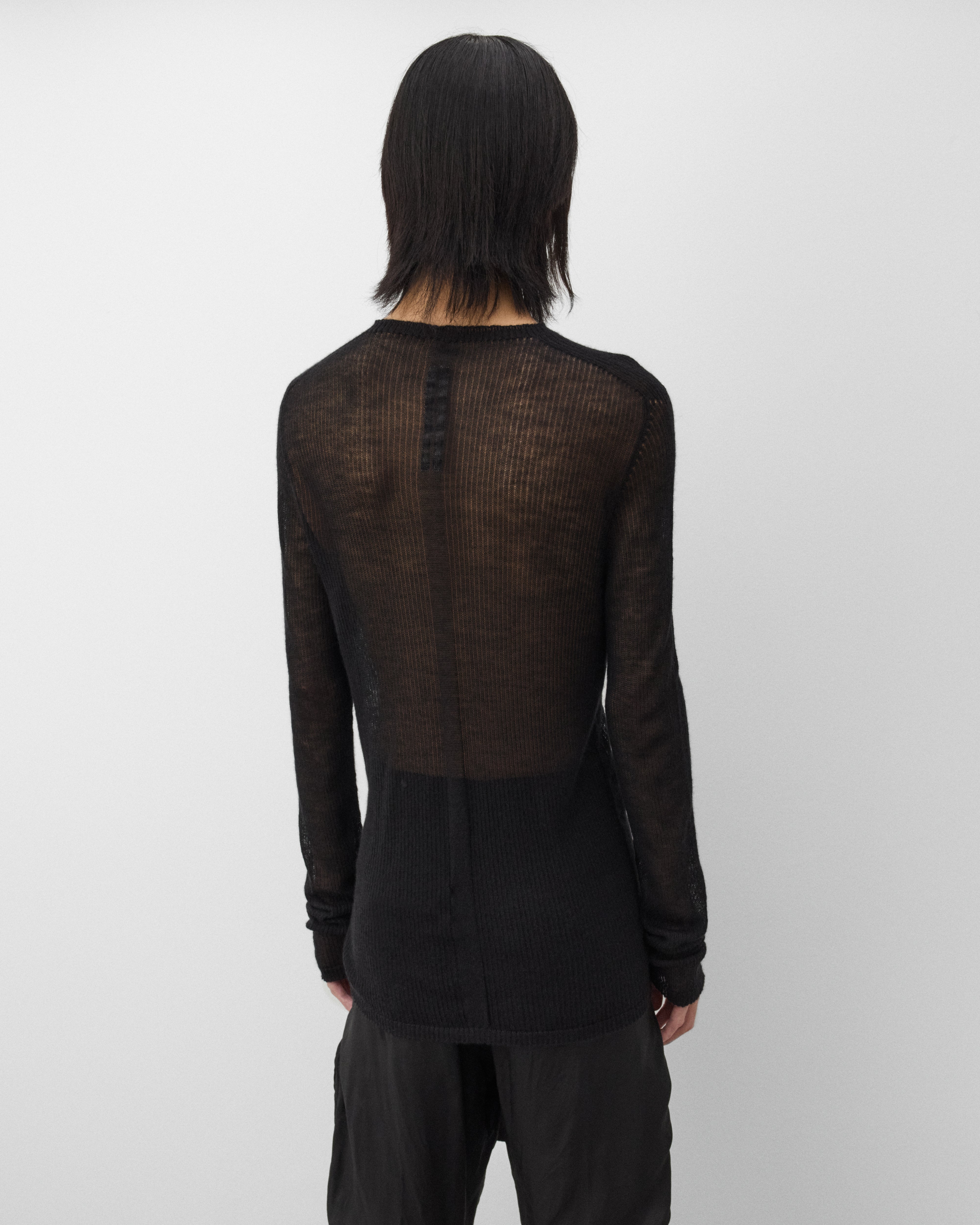 Rick Owens: Men's Knit Dennis Top (Black) | DSMNY E-SHOP