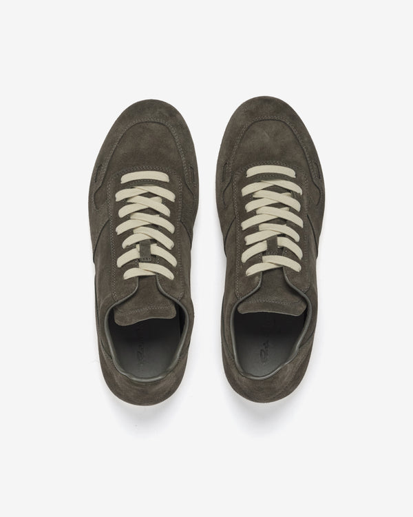 Rick Owens - Men's Suede Minimal Sneaker - (Euca/Milk)