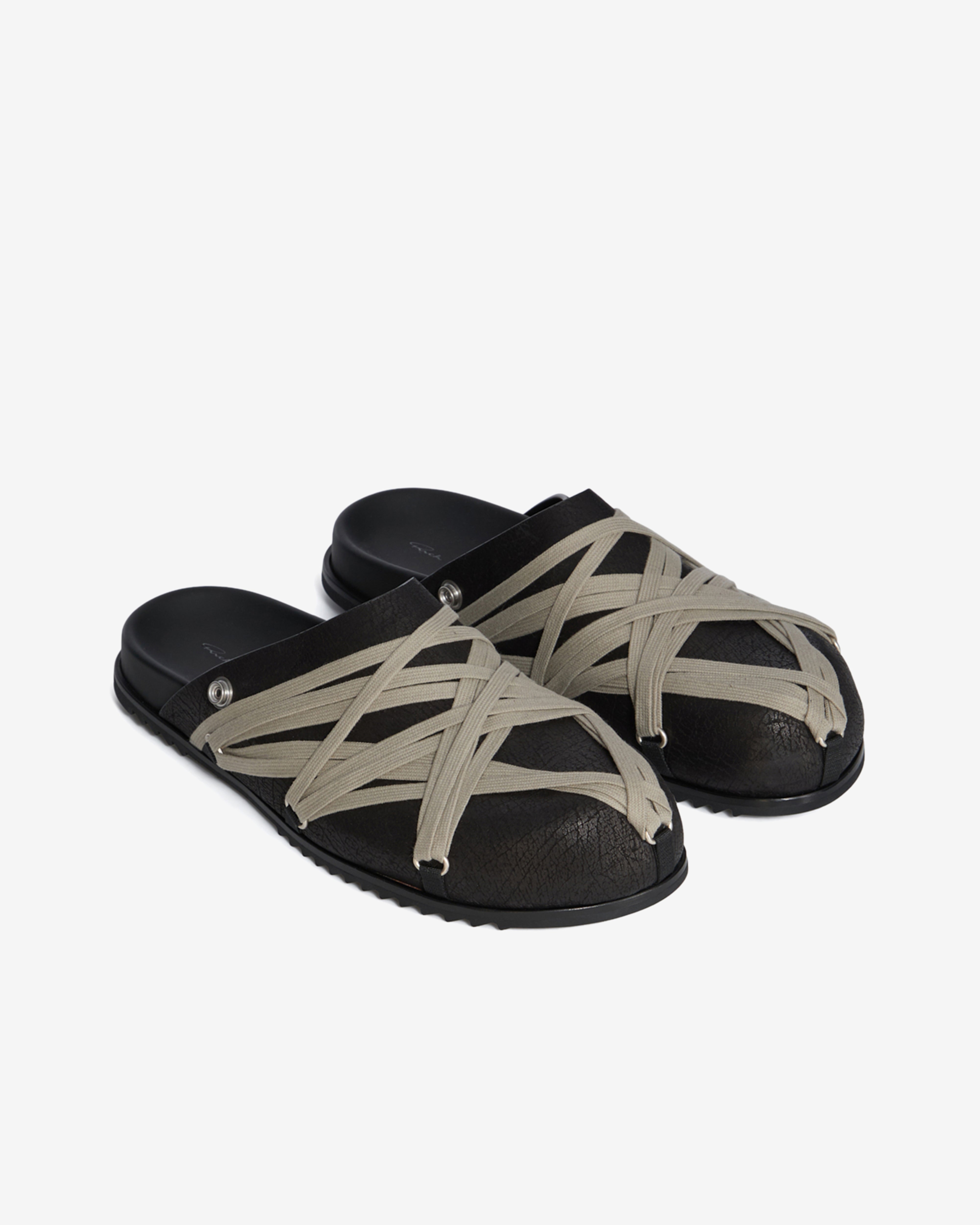 Rick Owens レザーミュール サンダル ブラック 41サイズ Rick Owens レザーミュール サンダル ブラック 41サイズ Rick Owens