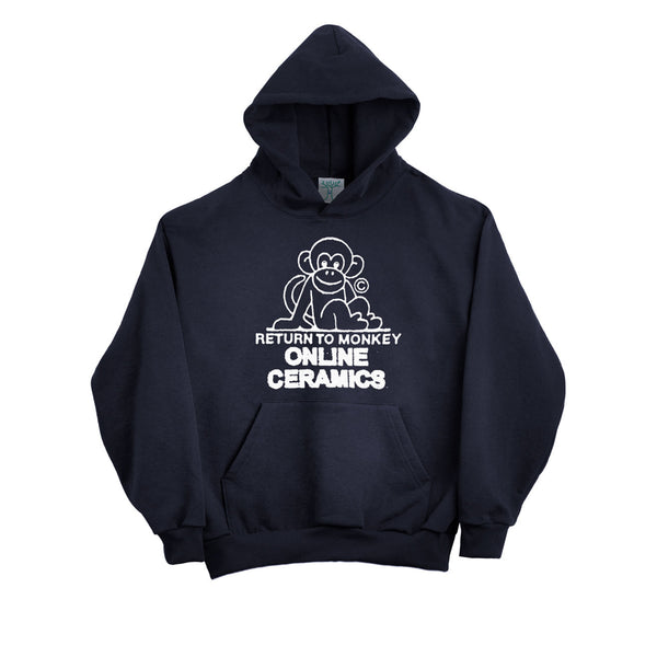 Online Ceramics - Men's Return To Monkey Hoodie - (Navy)