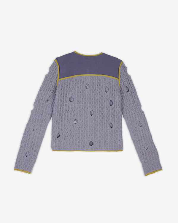 Brain Dead - Women's Reverse Seam Wholey Sweater - (Washed Blue)