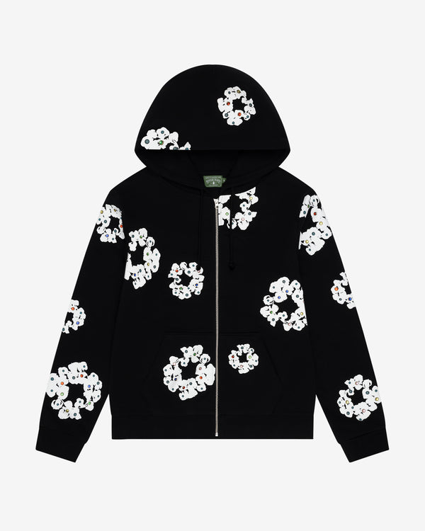 Denim Tears - Men's Rhinestone Wreath Hoodie - (Black)