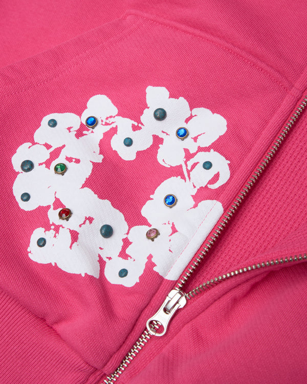 Denim Tears - Men's Rhinestone Wreath Hoodie - (Pink)