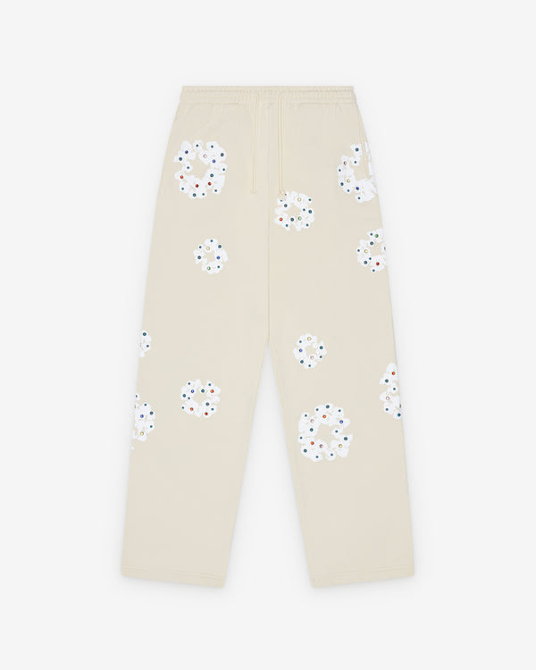 Denim Tears - Men's Rhinestone Wreath Sweatpants - (Oatmeal)