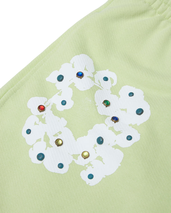 Denim Tears - Men's Rhinestone Wreath Sweatpants - (Lime)