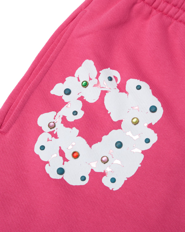 Denim Tears - Men's Rhinestone Wreath Sweatpants - (Pink)