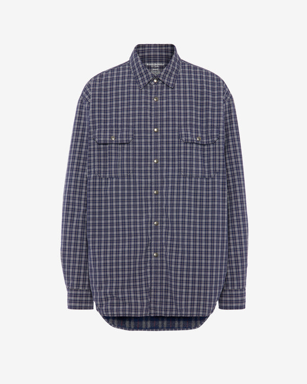 Maison Margiela - Men's Long-Sleeved Shirt - (Blue/Grey)