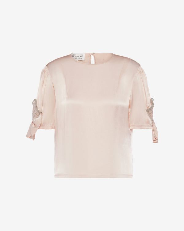 Maison Margiela - Women's Short-Sleeved Top - (Light Pink)