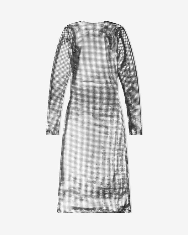 MM6 Maison Margiela - Women's Metallic Midi Dress - (Silver)