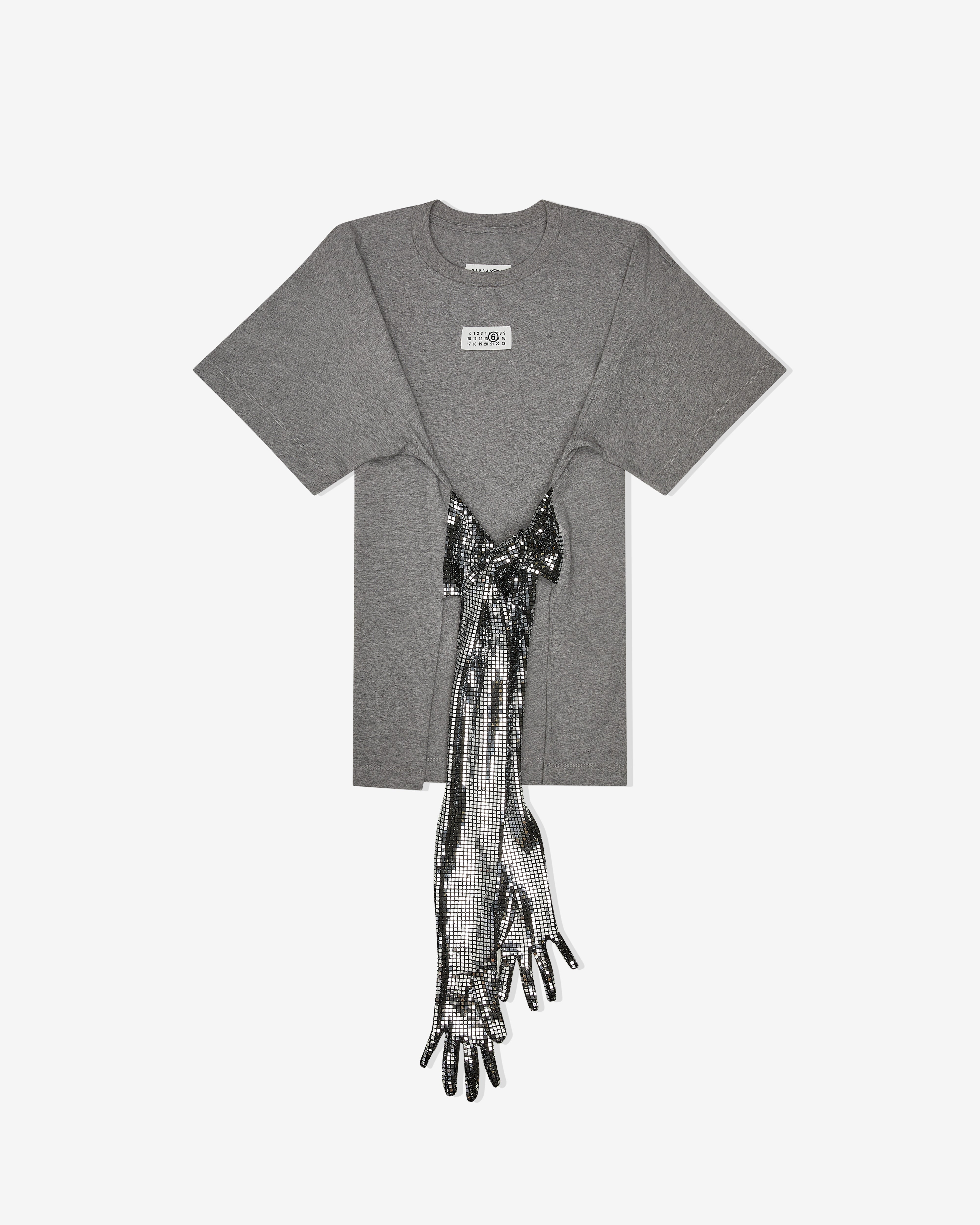 MM6 Maison Margiela: Women's T-Shirt (Light Grey) | DSMNY E-SHOP