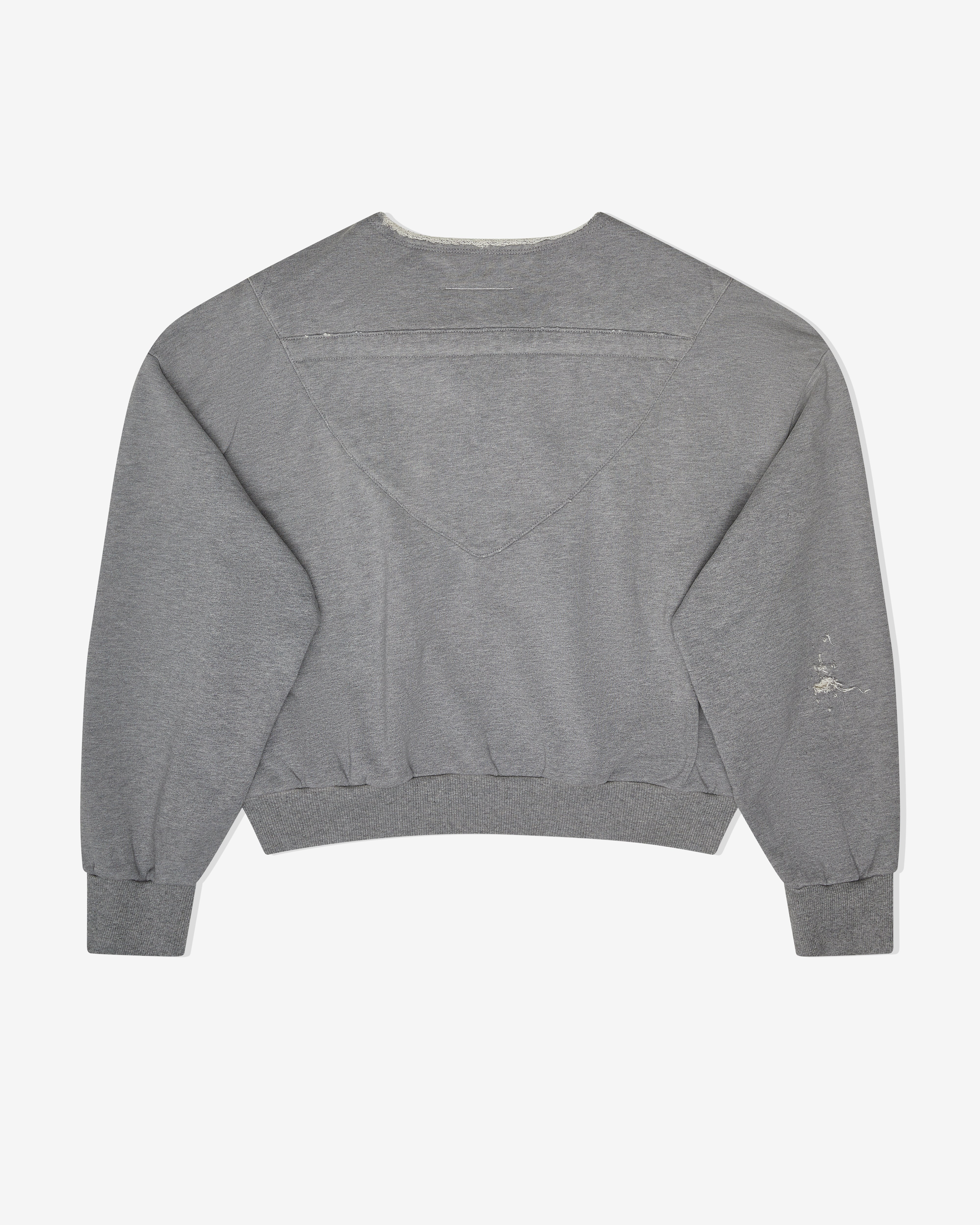 MM6 Maison Margiela フリルTシャツ グレー MM6 Maison Margiela: Gray Spray Paint T-shirt | SSENSE