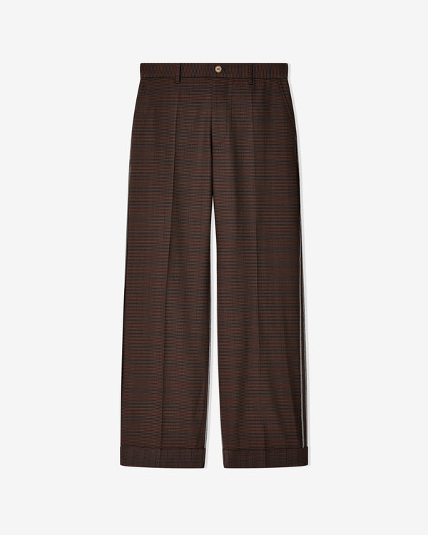 MM6 Maison Margiela - Women's Checked Trousers  - (Brown/Black)
