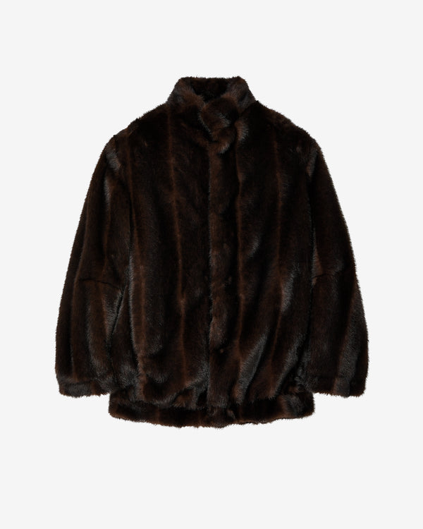 MM6 Maison Margiela - Women's Faux Fur Jacket - (Brown)