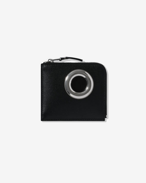 CDG Wallet - Silver Eyelet Wallet - (Black SA3100SE)