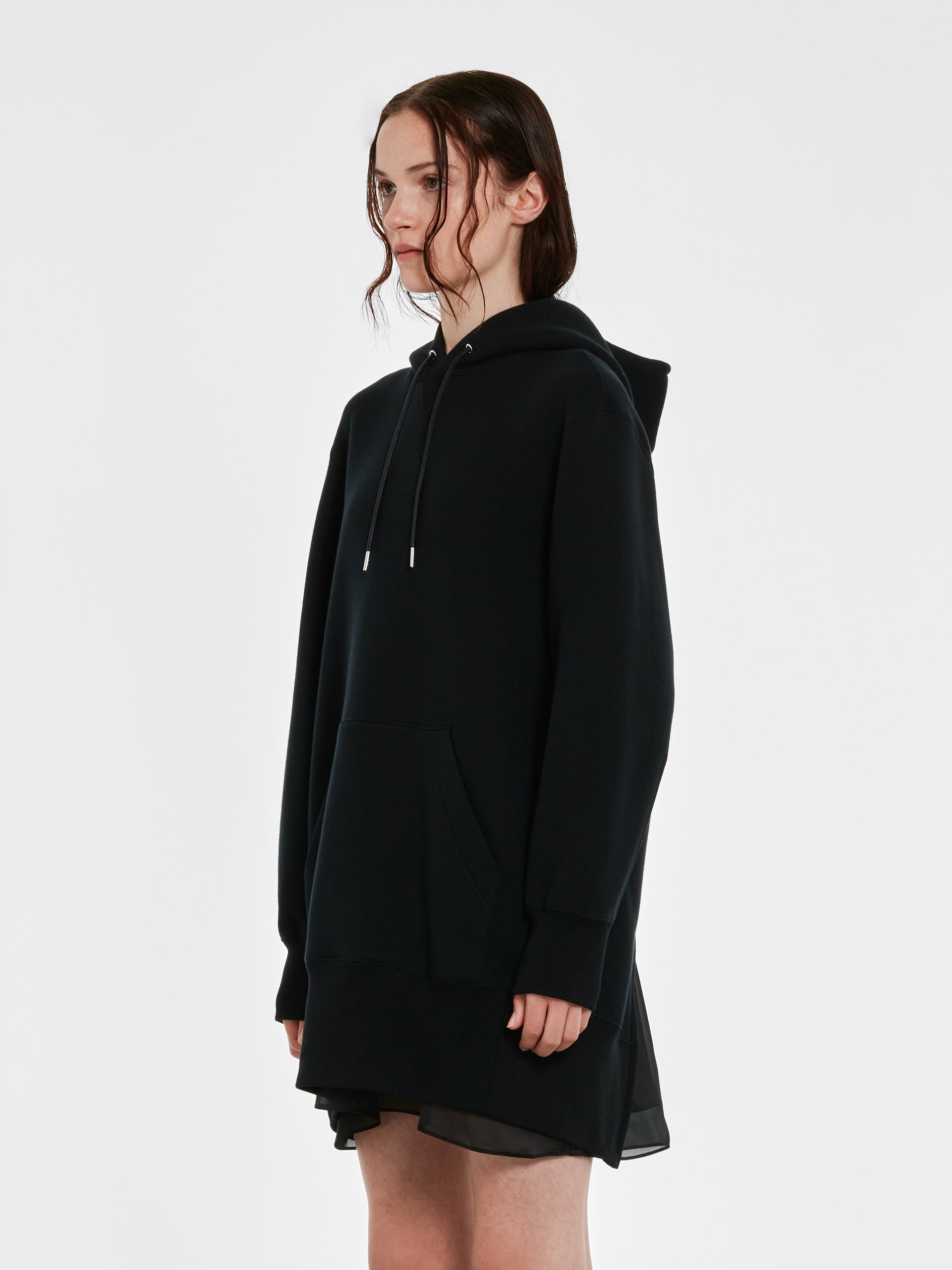 Sacai - Women's Sponge Sweat Hoodie - (Black)