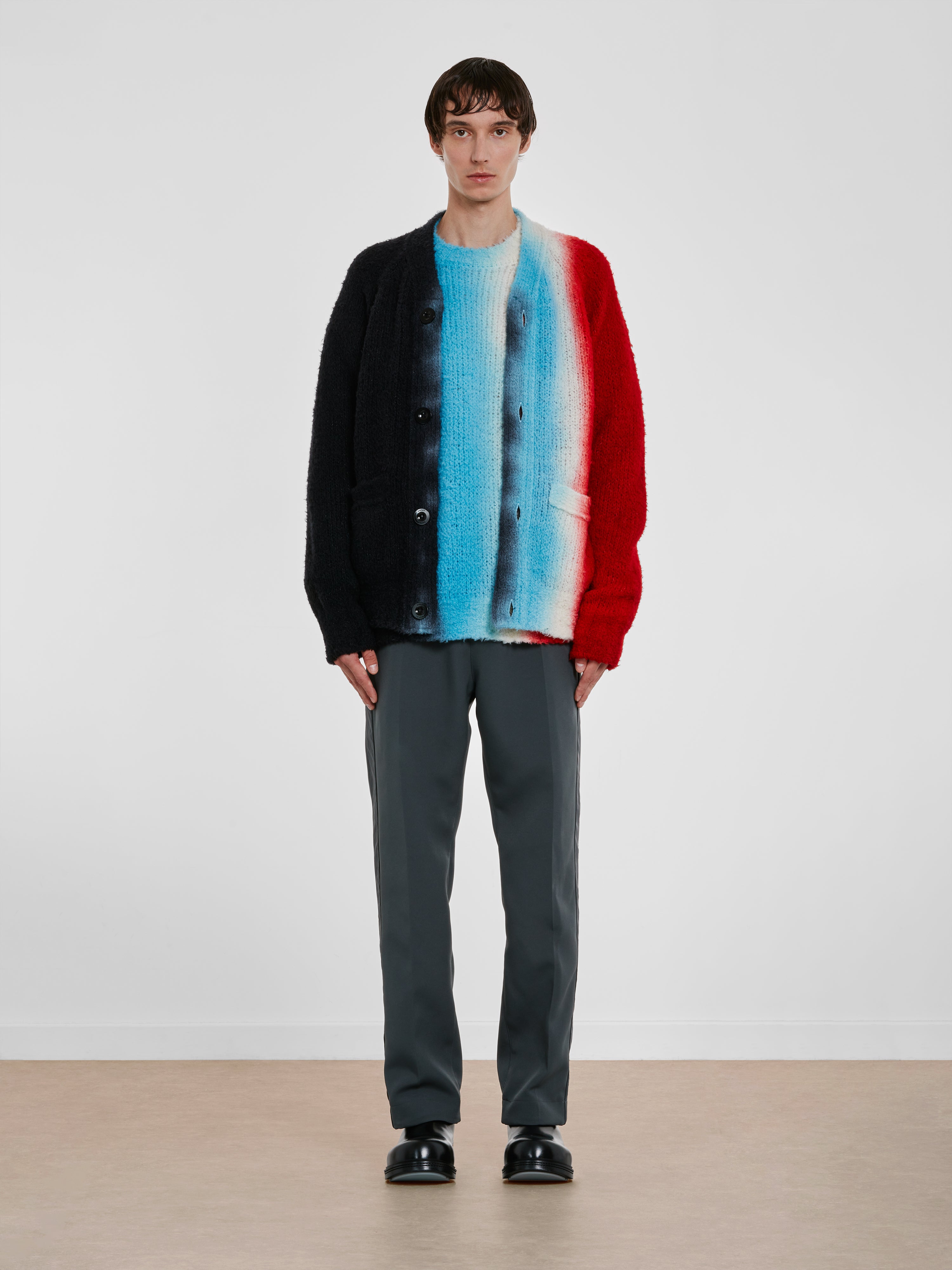 sacai - Men's Tie Dye Knit Cardigan - (Multi)