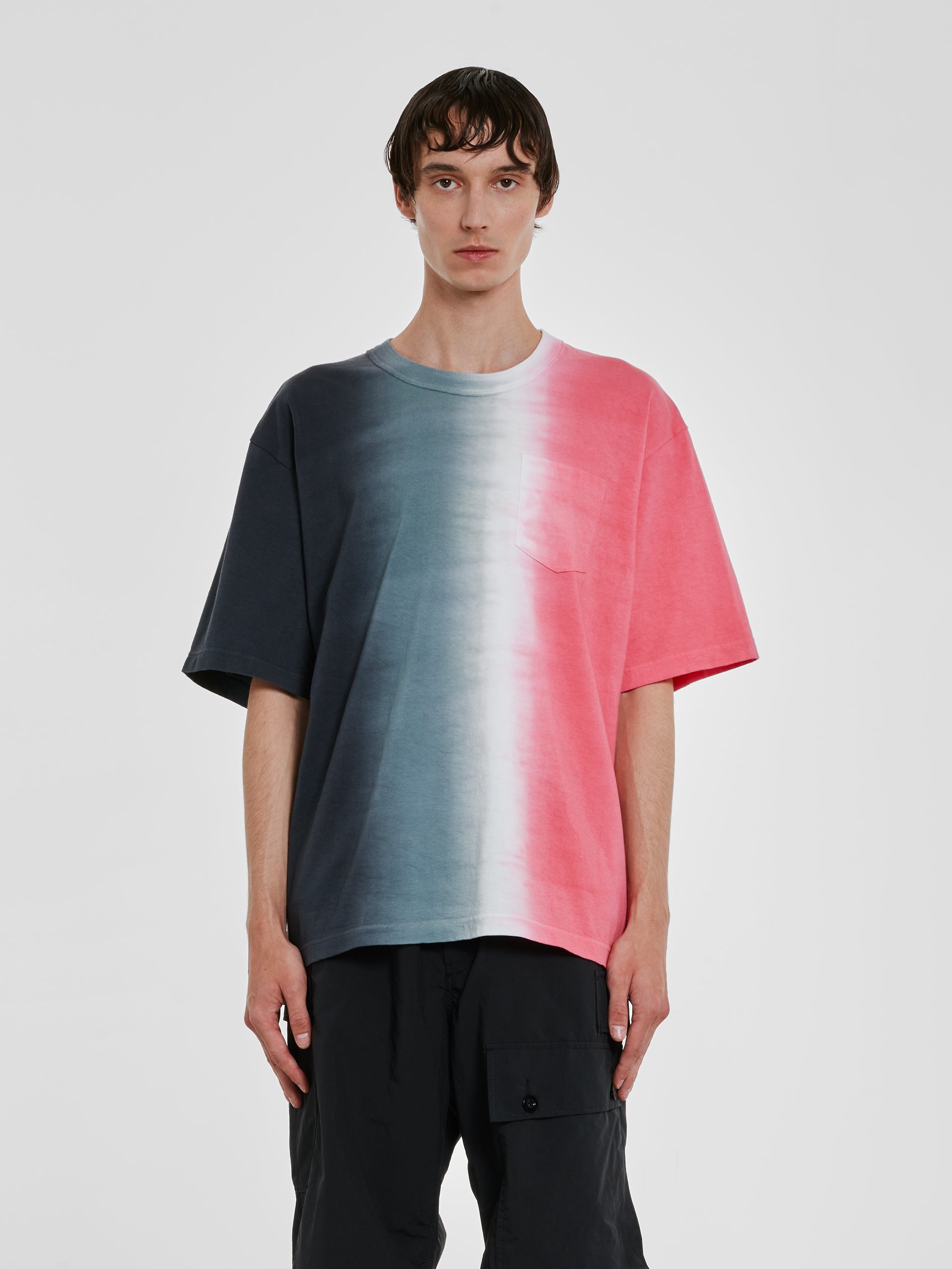 Sacai - Men's Tie Dye Cotton Jersey T-Shirt - (Multi)