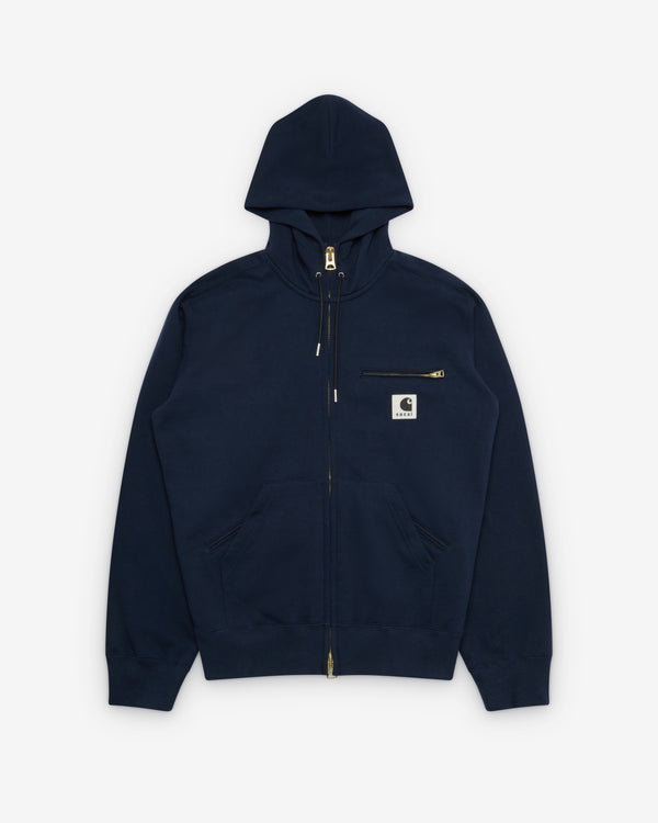 Sacai - Men's Carhartt WIP Cotton Jersey Hoodie - (Navy)