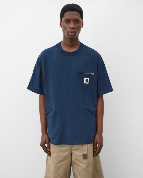 Sacai - Men's Carhartt WIP Cotton Jersey T-Shirt - (Navy)