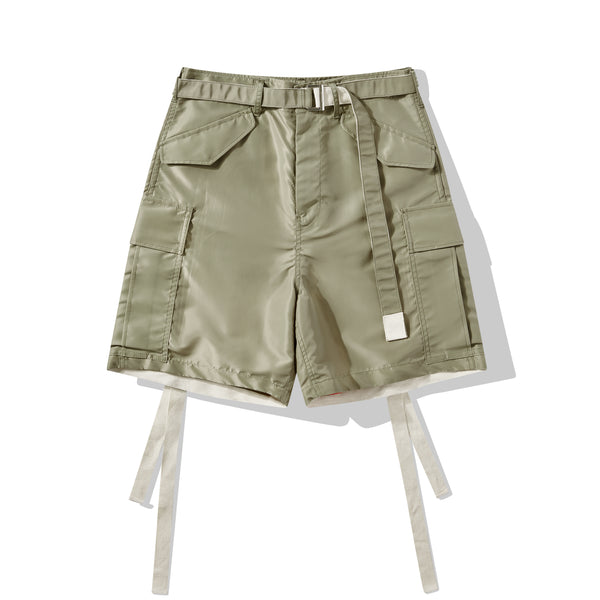 sacai - Men's Cargo Nylon Twill Shorts - (Khaki)