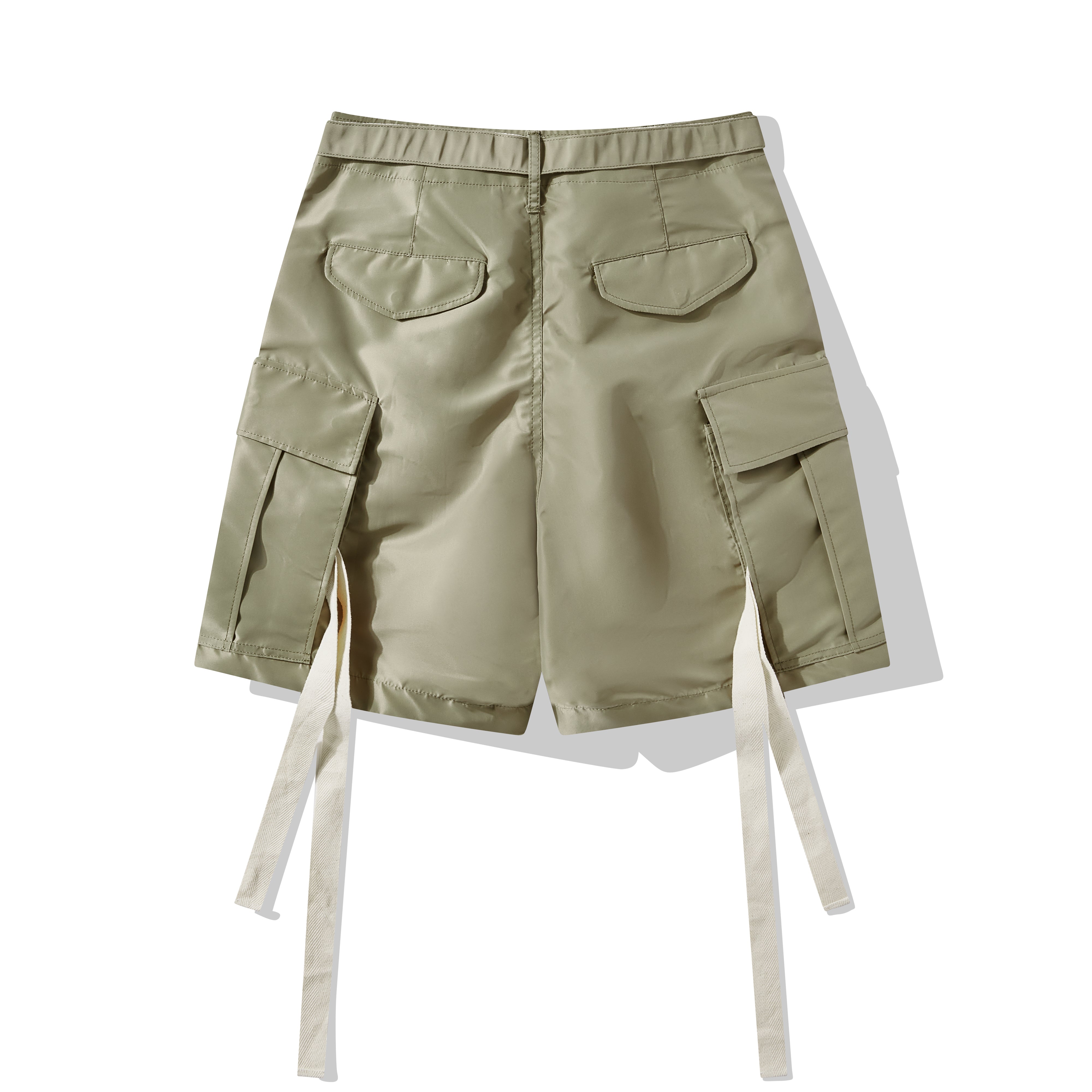 sacai - Men's Cargo Nylon Twill Shorts - (Khaki)