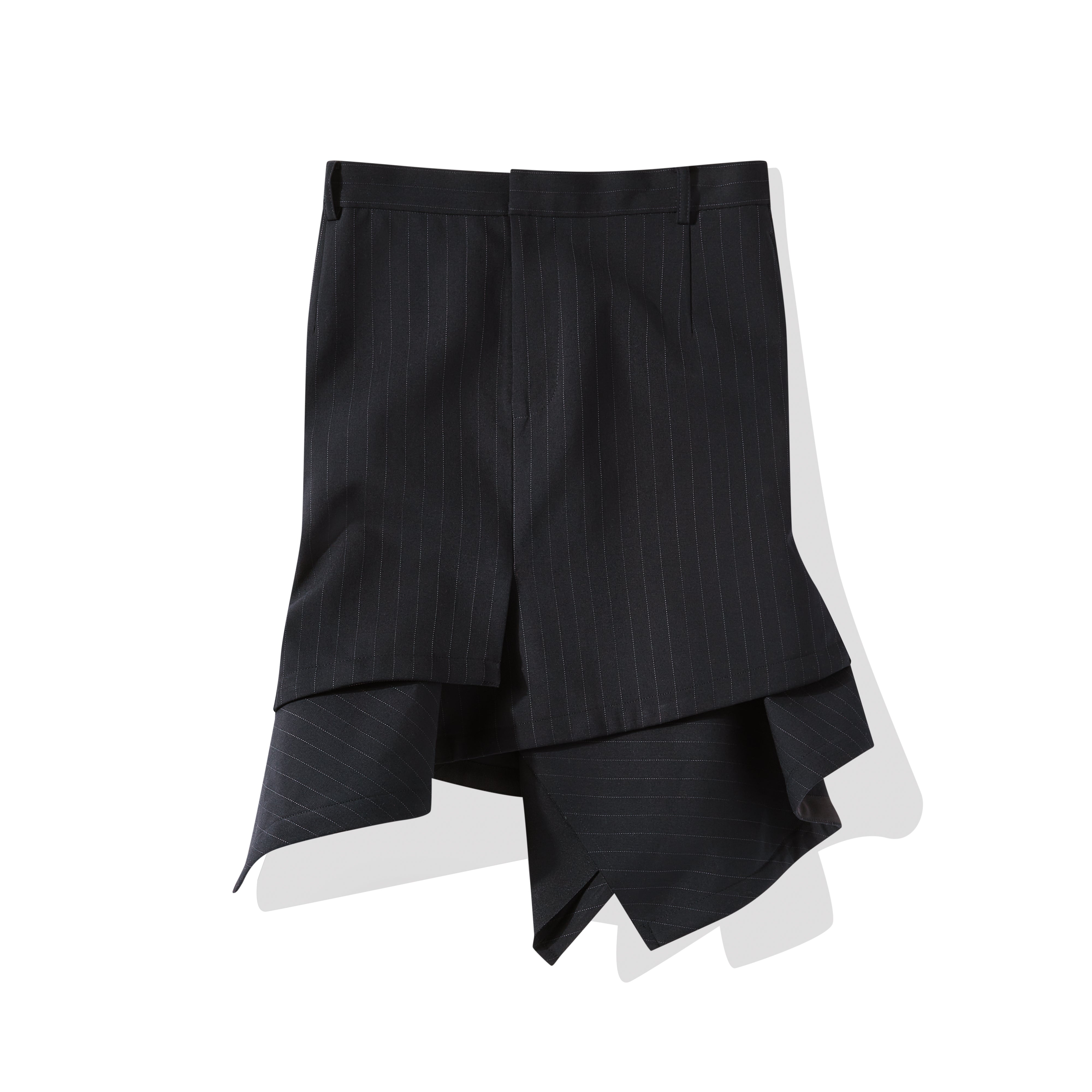 Sacai Stripe Drape Skirtストライプドレープ スカート - スカート