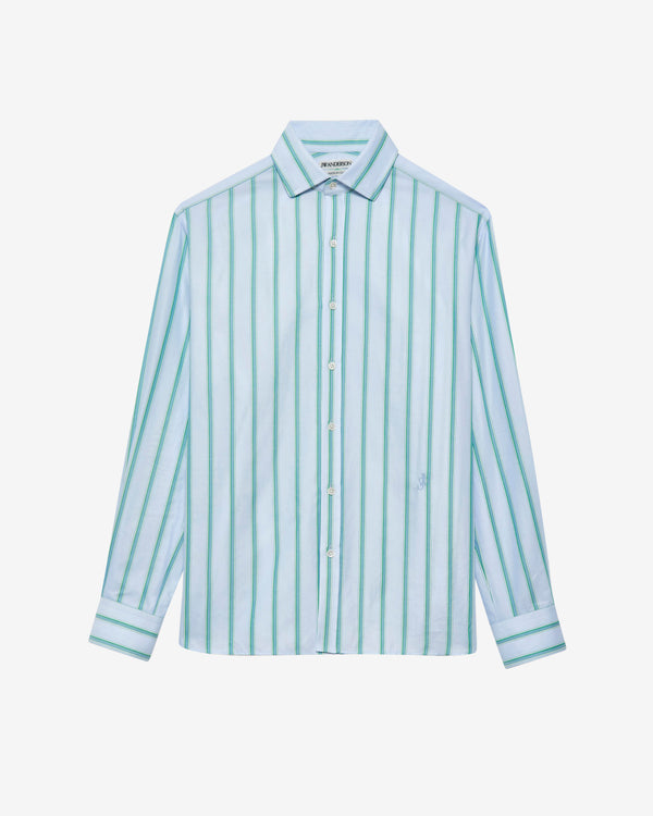 JW Anderson - Men's Dress Shirt - (Blue/Green)