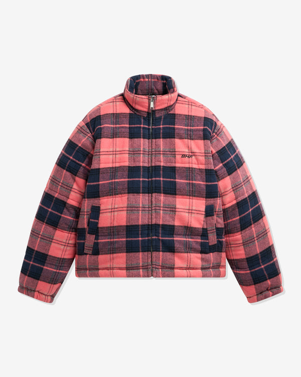 Sky High Farm - Men's Flannel Puffer Jacket - (Pink)