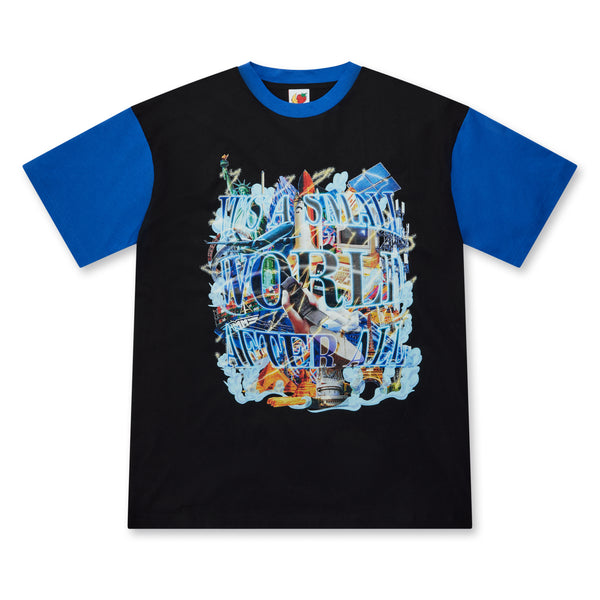 Sky High Farm Workwear - Small World Graphic T-Shirt - (Black)