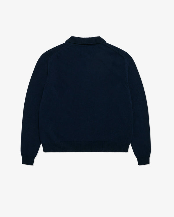 Sky High Farms - Perennial Long Sleeve Polo Knit - (Navy)