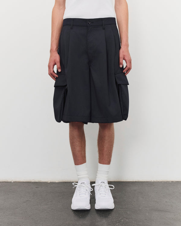 CDG Shirt - Men's Pinstripe Cargo Shorts - (Navy)