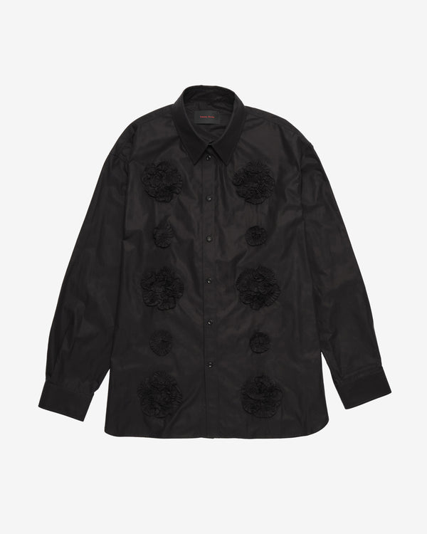Simone Rocha - Men's Frill Flower Easy Shirt - (Black)