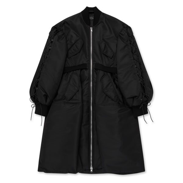 Simone Rocha - Women's Puff Sleeve Zip-Up Bomber Coat - (Black)