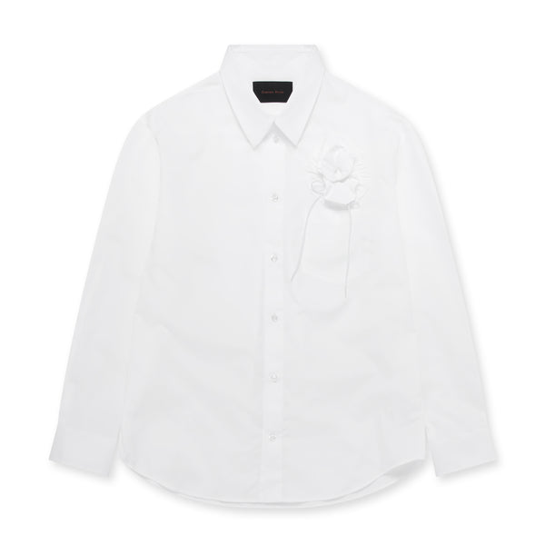 Simone Rocha - Men's Classic Fit Shirt With Rose Detail - (White)