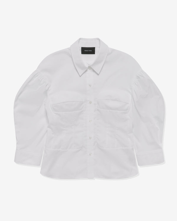 Simone Rocha - Women's Corset Seaming Shirt - (White)