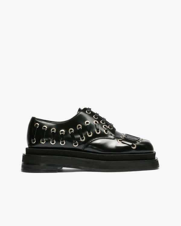 Simone Rocha - Men's Heart Toe Platform Lace Up Brogue - (Black)