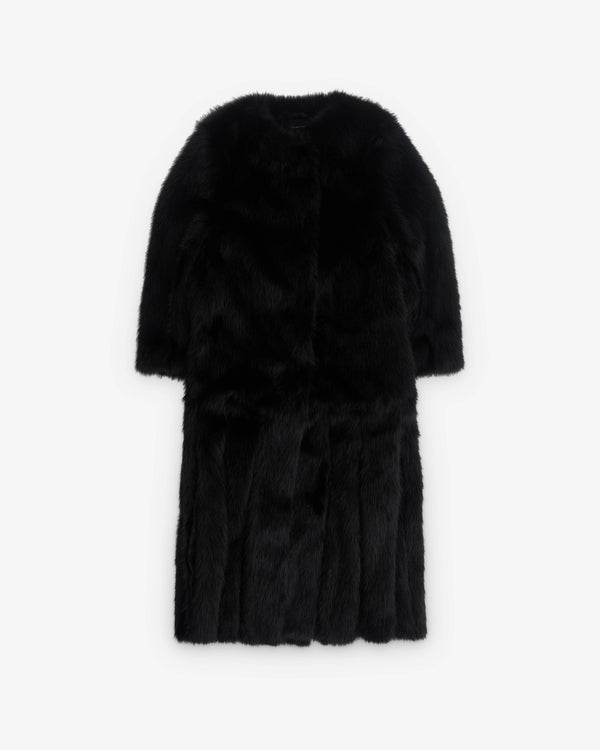 Simone Rocha - Women's Faux Fur Belted Jacket - (Black)
