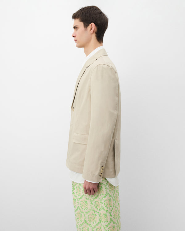 Simone Rocha - Men's Relaxed Blazer With Daisy - (Stone)