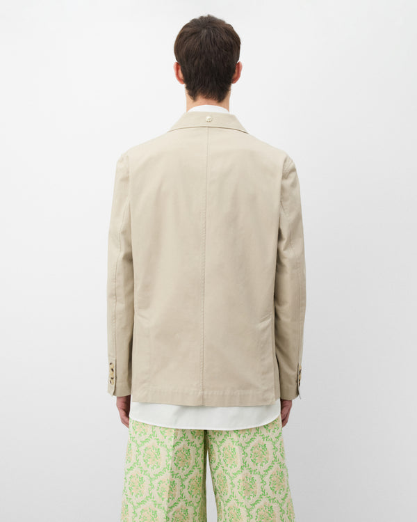 Simone Rocha - Men's Relaxed Blazer With Daisy - (Stone)