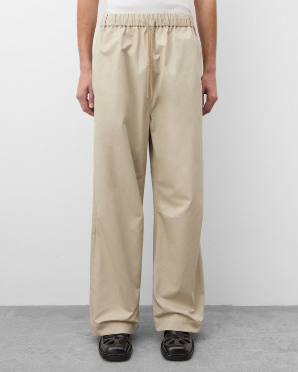 Simone Rocha - Men's Elasticated Knee Pleat Trouser - (Stone)