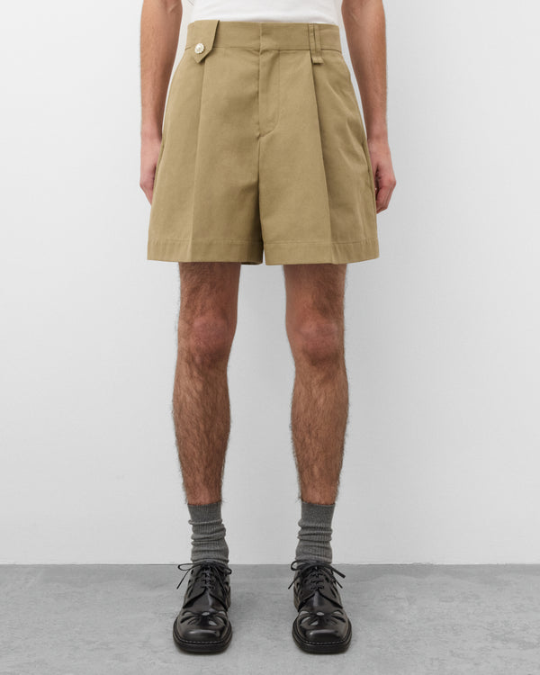 Simone Rocha - Men's Tailored Tab Shorts - (Khaki)