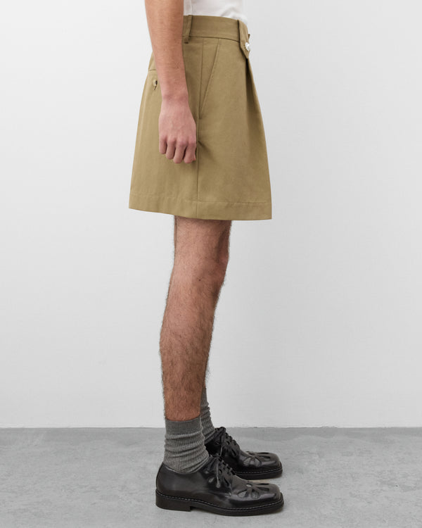 Simone Rocha - Men's Tailored Tab Shorts - (Khaki)