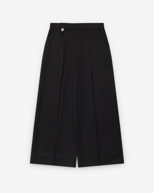 Simone Rocha - Men's Wide Leg Belt Loop Tab Trouser - (Black)