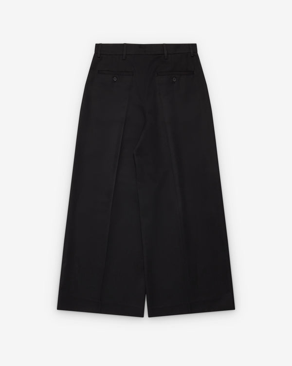 Simone Rocha - Men's Wide Leg Belt Loop Tab Trouser - (Black)