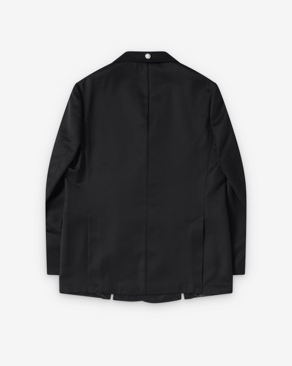 Simone Rocha - Men's Double Breasted Grommet Ring Hem Slice Jacket - (Black)